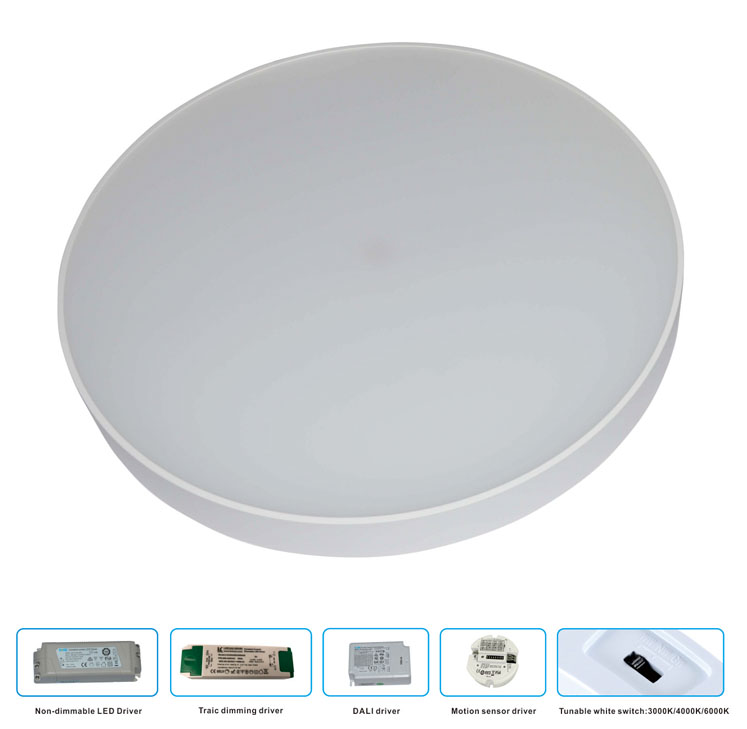 Motion Sensor Tunable White LED Ceiling Light
