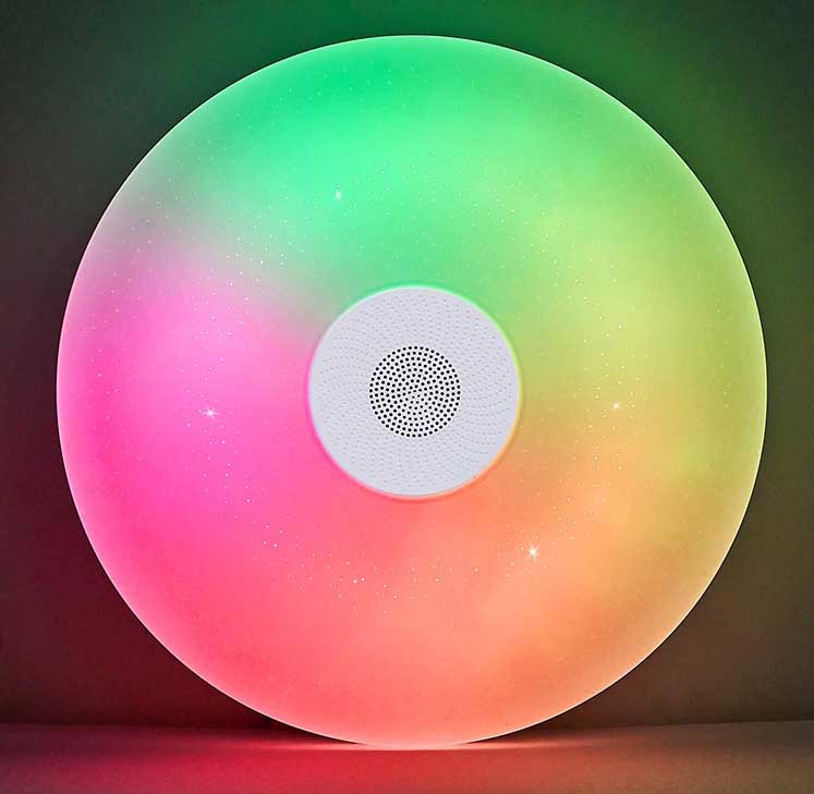 Loudspeaker RGBCW Round LED Ceiling Light